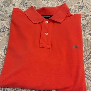 Men's coral  Southern Marsh Polo Shirt
